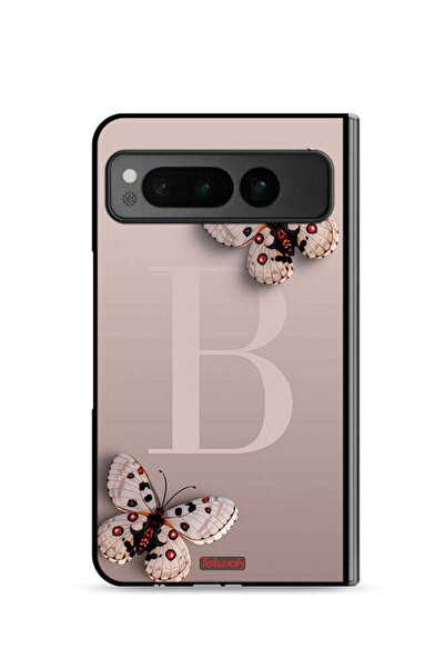 Tolwak غطاء حماية لهاتف جوجل بيكسل فولد 5G بنقشة الفراشات