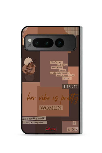 Tolwak غطاء حماية لهاتف جوجل بيكسل فولد 5G للنساء المغامرات