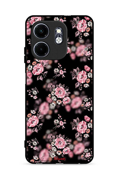 Tolwak غطاء حماية لهاتف Infinix Hot 50i 4G بنقشة زهور بورتريه