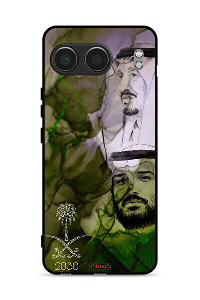 Tolwak غطاء حماية لهاتف OnePlus Nord 4 5G، ملصق فني للملك سلمان وولي العهد محمد