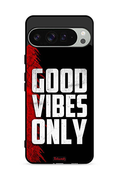 Tolwak غطاء حماية لجهاز Google Pixel 9 Pro - Good Vibes Only