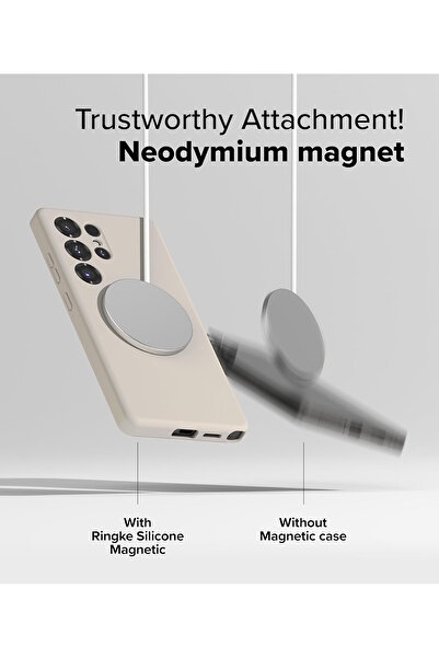 m.tk moveteck Samsung Galaxy S25 Ultra Kılıf Kamare Korumalı Magsafe Destekli içi Kadife Yumuşak Renkli Silikon