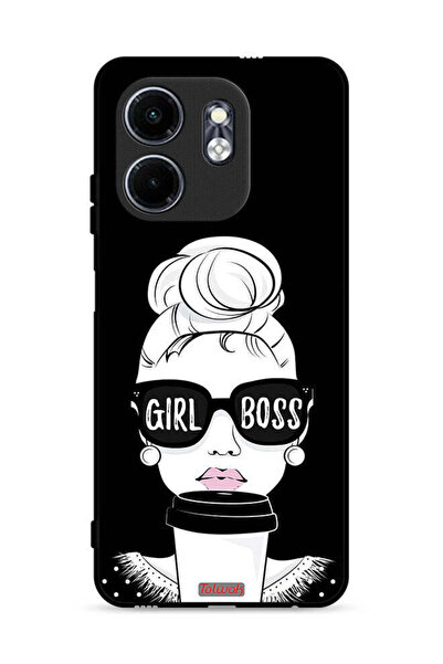 Tolwak غطاء حماية لهاتف إنفينيكس سمارت 9 4G بطبعة فتاة بوس