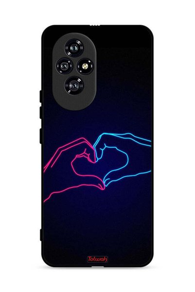 Tolwak غطاء حماية لهاتف Honor 200 5G بتصميم يد مؤثرة تصنع القلب