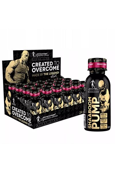kevin levrone Shaaboom Pump Shot Orange Cherry, 120ml x 12 – Pre-Workout