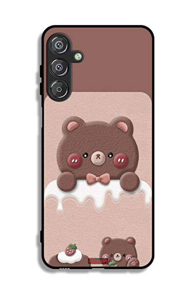 Tolwak غطاء حماية لهاتف سامسونج جالاكسي F16 5G بطبعة دب الفراولة