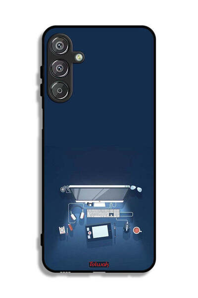 Tolwak غطاء حماية لجهاز سامسونج جالكسي A16 - فن مكتب الكمبيوتر