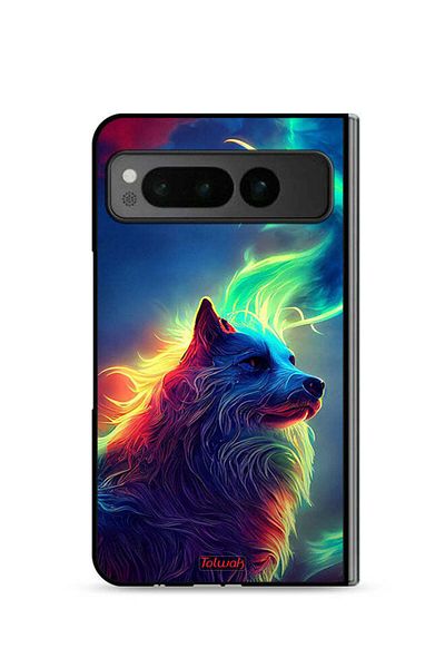 Tolwak Google Pixel Fold 5G Protective Case Cover Wolf