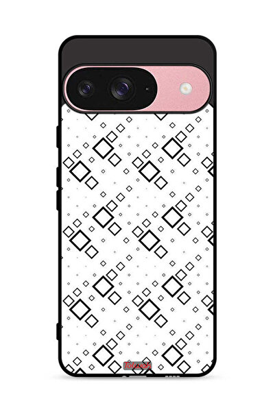 Tolwak غطاء حماية لجهاز Google Pixel 9 بتصميم مربع تجريدي رقمي