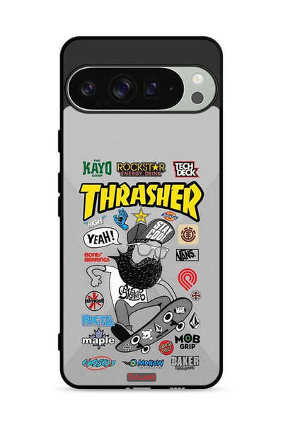 Tolwak غطاء حماية لجهاز Google Pixel 9 Pro XL ملصق Thrasher