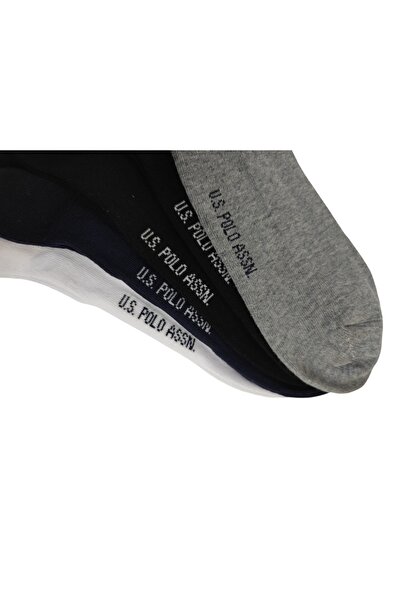 U.S. Polo Assn. U.s. Polo Assn. 5’li Paket Çorap Gri Melanj - Regular Fit - Şık ve Rahat Tasarım (Erkek/)