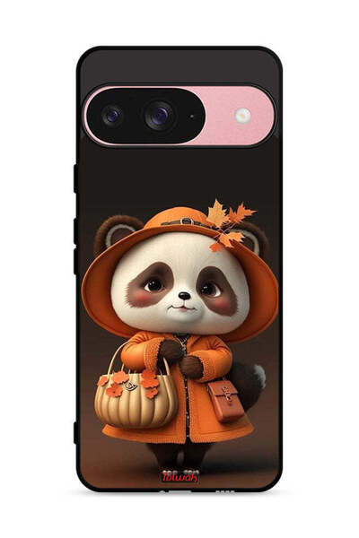 Tolwak غطاء حماية لجهاز Google Pixel 9 بتصميم سيدة الباندا اللطيفة