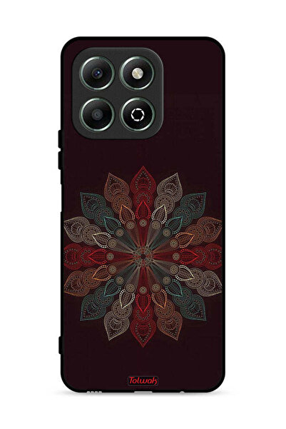 Tolwak غطاء حماية لهاتف Honor X6b 4G بتصميم زهرة ماندالا