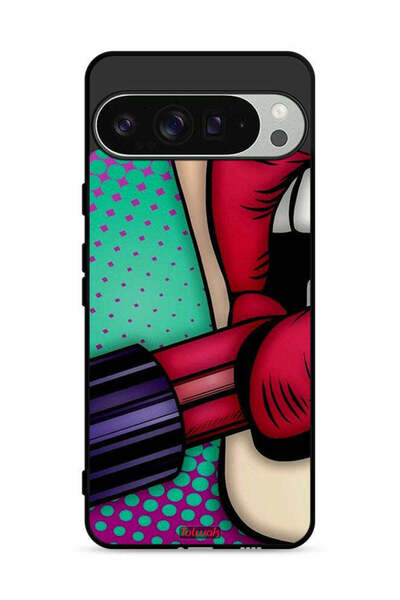 Tolwak غطاء حماية لجهاز Google Pixel 9 Pro أحمر شفاه