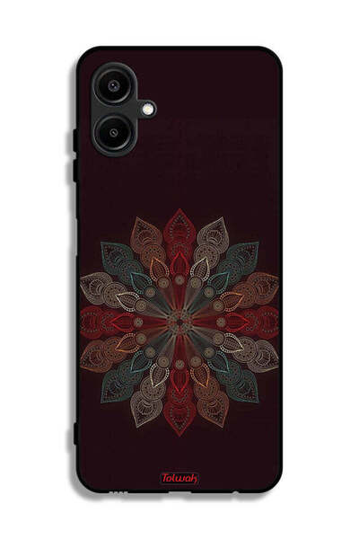 Tolwak غطاء حماية لهاتف سامسونج جالاكسي F06 5G بنقشة زهرة ماندالا