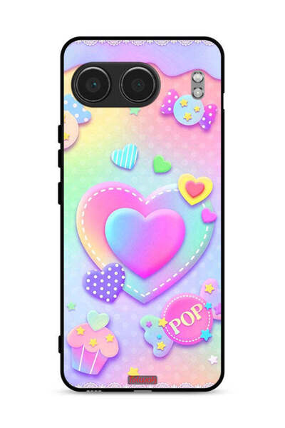 Tolwak غطاء حماية لهاتف OnePlus Nord 4 5G برسومات قلوب البوب