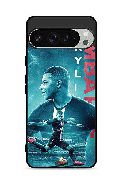 Tolwak غطاء حماية لهاتف Google Pixel 9 Pro XL بطبعة ملصق مبابي