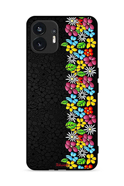 Tolwak Nothing Phone (2) 5G Protective Case Cover Flowers Line