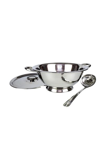 gogiva Stainless steel soup ladle with lid