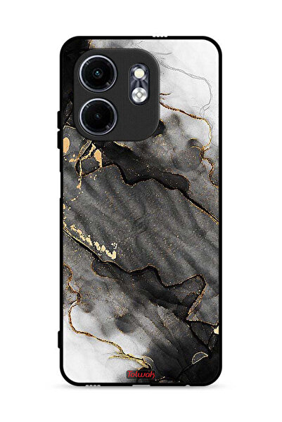 Tolwak غطاء حماية لهاتف إنفينيكس سمارت 9 4G بلون رخامي لامع