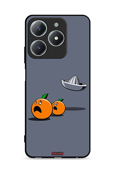 Tolwak غطاء حماية Realme C61 4G بتصميم فني رقمي بسيط وفكاهي