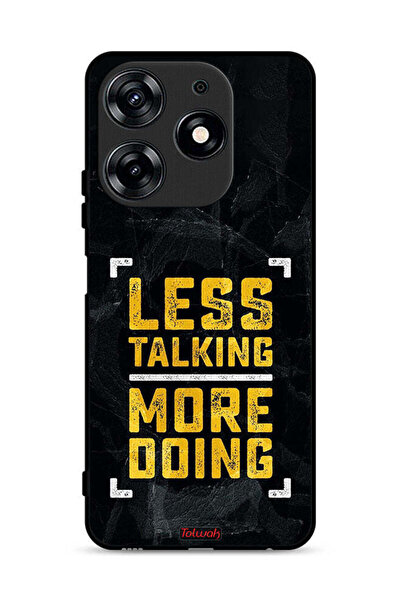 Tolwak Tecno Spark 10 Pro 4G Protective Case Cover Less Talking More Doing