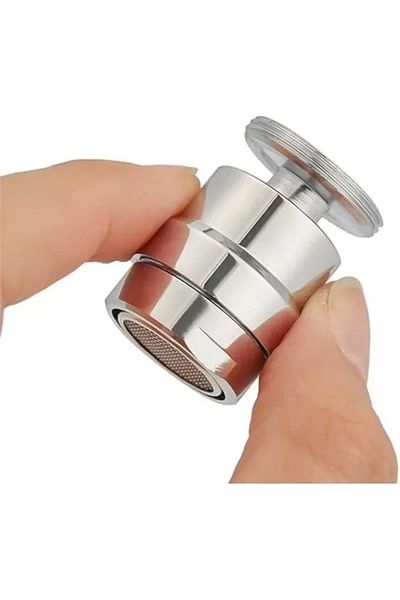 ShopZum External Thread Faucet Tip Apparatus with Movable Head, External Thread Aerator Water Saving Faucet Tip Apparatus