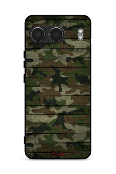 Tolwak غطاء حماية لهاتف OnePlus Nord 4 5G بنمط خشبي مموه