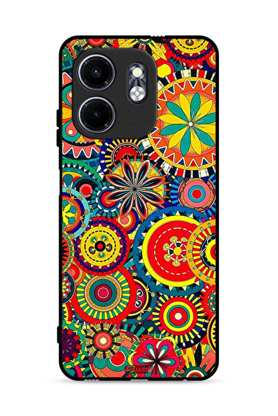 Tolwak غطاء حماية لهاتف Infinix Hot 50i 4G بنقشة ماندالا ملونة