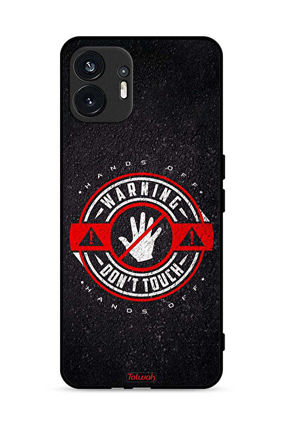 Tolwak Nothing Phone (2) 5G Protective Case Cover Warning Do Not Touch