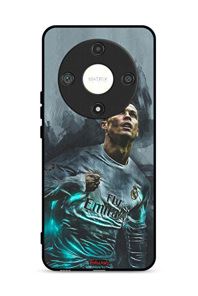 Tolwak غطاء حماية لهاتف Honor X9b 5G برسومات كريستيانو رونالدو