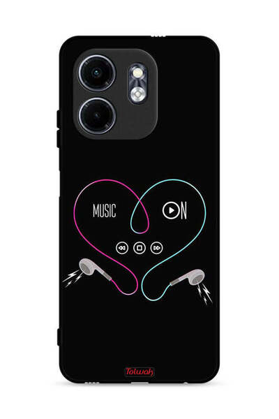 Tolwak غطاء حماية لهاتف Infinix Hot 50i 4G مع موسيقى