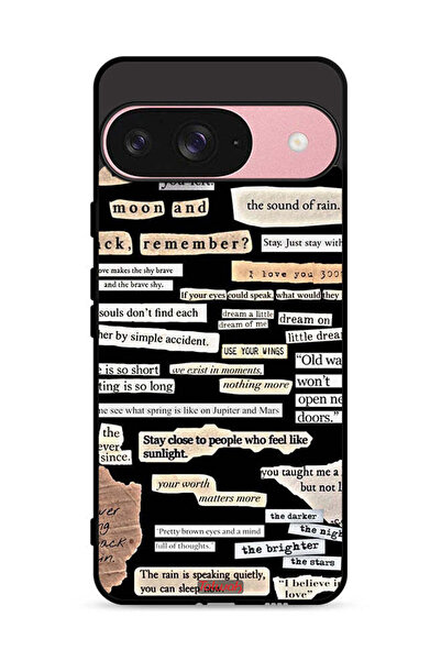 Tolwak غطاء حماية لجهاز Google Pixel 9 مع ملصقات اقتباسات