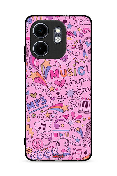 Tolwak غطاء حماية لهاتف Infinix Hot 50i 4G مع علامات موسيقية