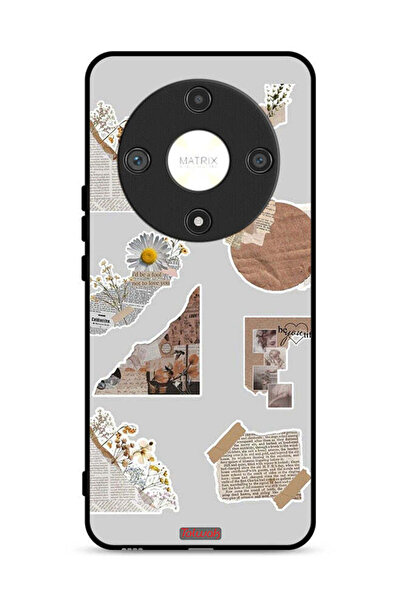 Tolwak غطاء حماية لهاتف Honor X9b 5G بقطع من الملصقات الورقية