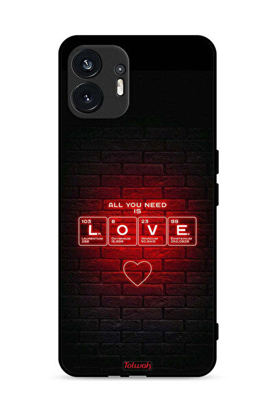 Tolwak Nothing Phone (2) 5G Protective Case Cover All You Need Is Love