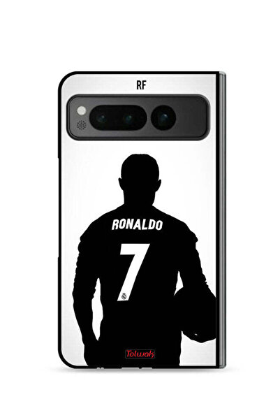 Tolwak غطاء حماية لهاتف جوجل بيكسل فولد 5G بقناع كريستيانو رونالدو
