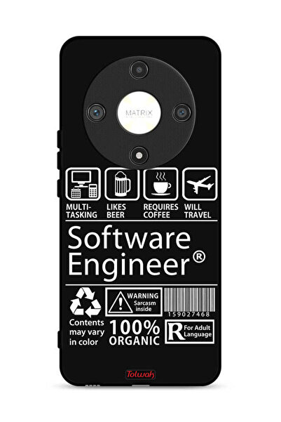 Tolwak غطاء حماية لهاتف Honor X9b 5G، ملصق مهندس برمجيات