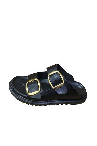 Shoes Women's Buckle Thick Sole Slippers