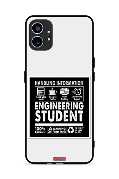 Tolwak غطاء حماية لهاتف Nothing Phone (1) 5G ملصق طالب الهندسة