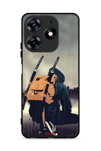 Tolwak غطاء حماية لهاتف تكنو سبارك 10 برو 4G بطبعة سيف ساموراي الرقمية