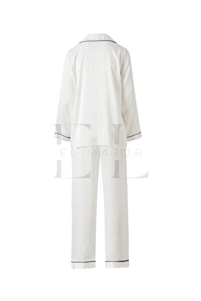 El Major Σετ Πιτζάμες Μακριές με Σατέν Κορδέλα