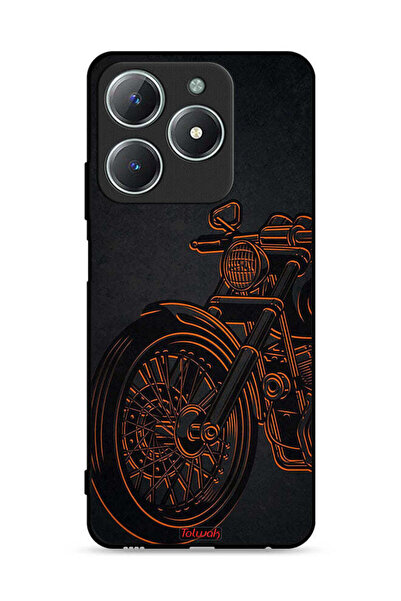 Tolwak غطاء حماية لهاتف Realme C63 4G بتصميم دراجة كلاسيكية