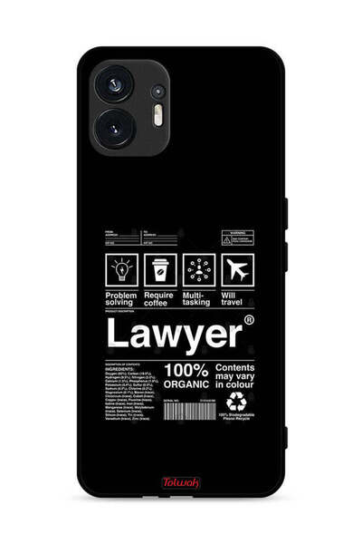 Tolwak Nothing Phone (2) 5G Protective Case Cover Lawyer Sticker