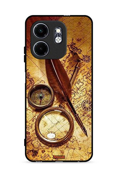 Tolwak غطاء حماية لهاتف Infinix Hot 50i 4G بتصميم بوصلة عتيقة