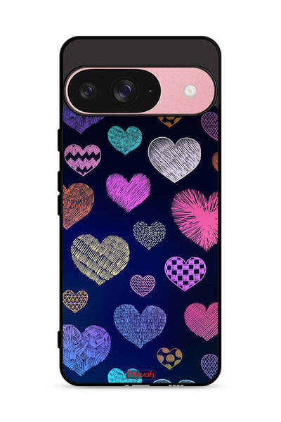 Tolwak غطاء حماية لجهاز جوجل بيكسل 9 بنقشة قلوب داجا