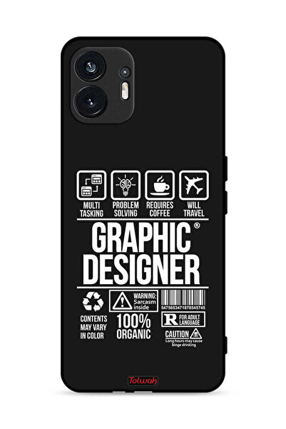 Tolwak Nothing Phone (2) 5G Protective Case Cover Graphic Designer Sticker