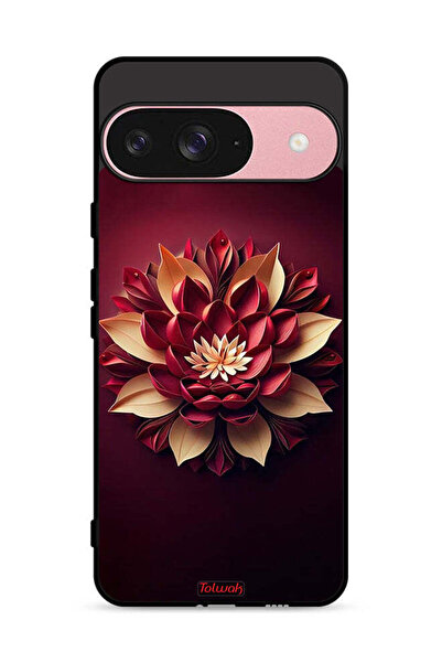 Tolwak غطاء حماية لجهاز Google Pixel 9 بتصميم زهور تجريدية