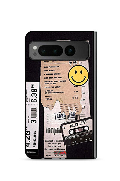 Tolwak غطاء حماية لجهاز Google Pixel Fold 5G مع ملصق قائمة تشغيل