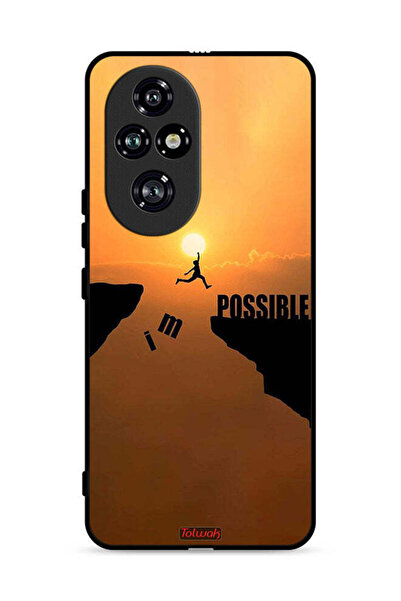 Tolwak غطاء حماية لهاتف Honor 200 Pro 5G مطبوع عليه عبارة "أنا ممكن"